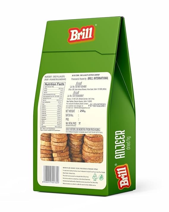 Brill Premium Dry Fruit (Anjeer) 250 grams