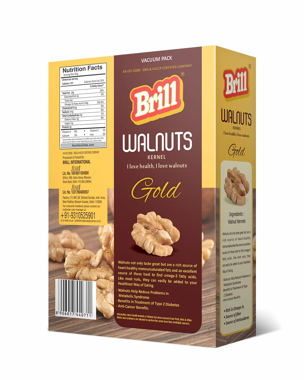 Chilean Walnut Kernal Gold (250grm)