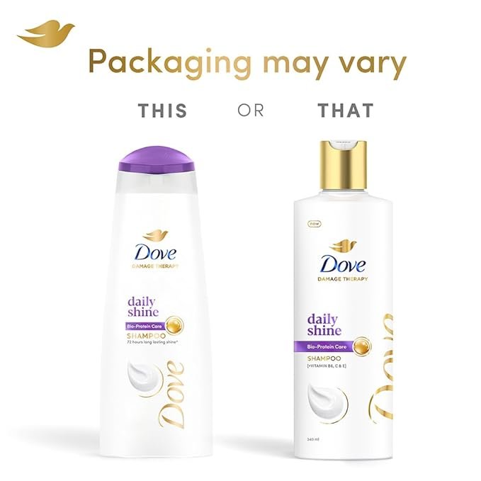 Dove Daily Shine Shampoo 340 ml - Image 3