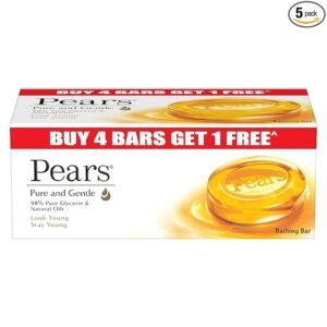 Pears Pure & Gentle Soap Bar (Buy 4 get 1 free)