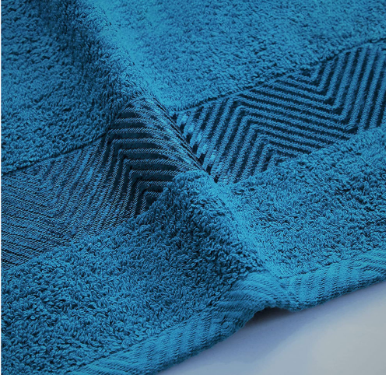 100% Cotton 6 Pieces face Towel Set 500 GSM (33x33_cm.) (Grey,Teal ,Silver) (2+2+2=6 pcs) - Image 4