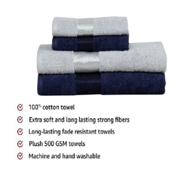 Luxury Couple Bath & Hand Towel Collection 500 GSM - Image 3