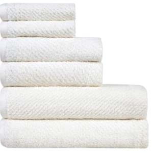 Cotton Hand Face & Bath Towel 500 GSM (Cream, Set of 6)