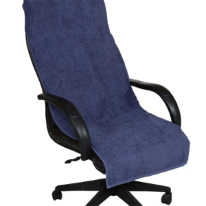 Cotton Solid Luxury Office Chair Towel (Navy Blue)