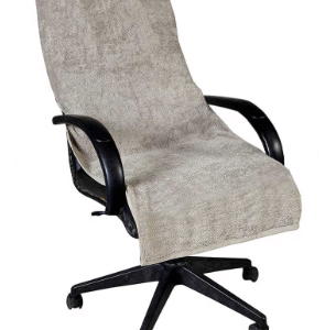 500 GSM Cotton Solid Chair Towel with Tie Knots (Beige)