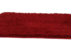 Solid Modern Bath Mat (Maroon, Cotton 80x50x1 cm) 1 Piece