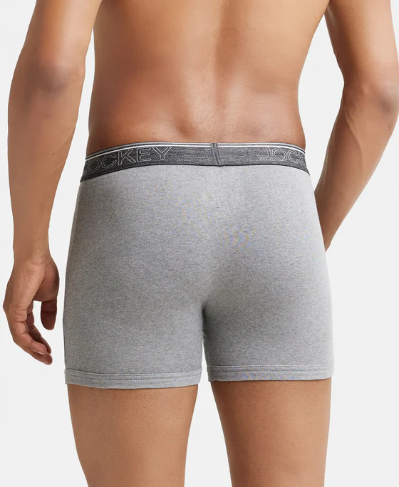Jockey 8009 Boxer Brief (Grey Melange) Pack of 2